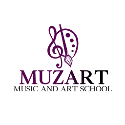 a logo for muzart